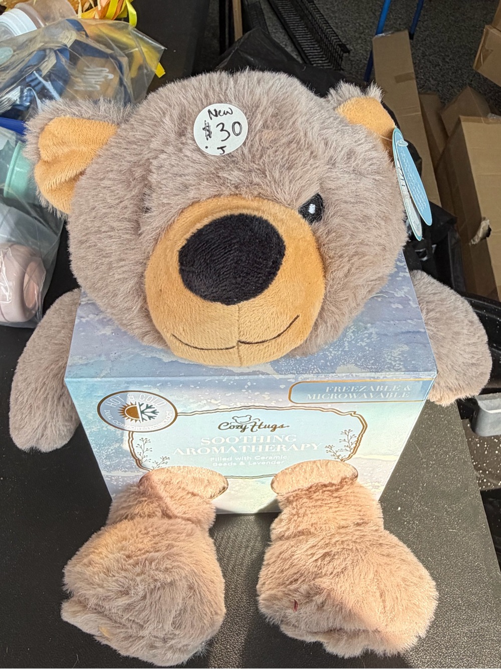 Aromatherapy Plush Brown Bear Stuffed Toy - Soft Cuddly Comfort